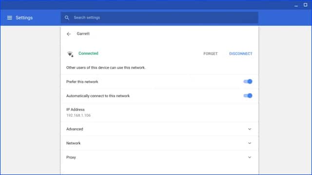 حل مشكلة انقطاع الانترنت على أجهزة كروم بوك Chromebook 7