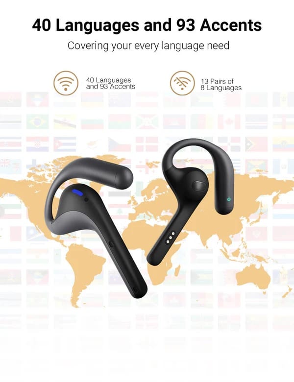 سعر ومواصفات سماعة الأذن W4 Pro AI Interpreter Earbuds لترجمة المكالمات الفورية %D8%B3%D9%85%D8%A7%D8%B9%D8%A9 %D8%A7%D9%84%D8%A3%D8%B0%D9%86 2025