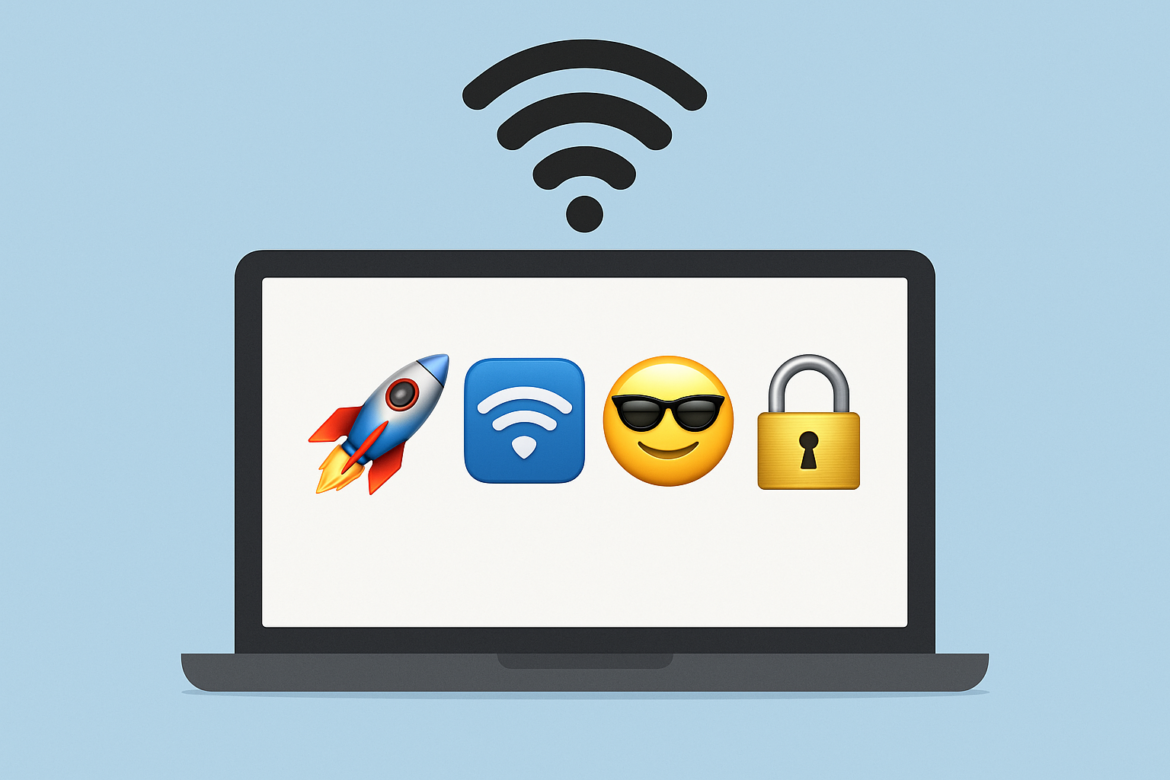 شرح طريقة استخدام الرموز التعبيرية في أسماء الوايرلس والوايفاي