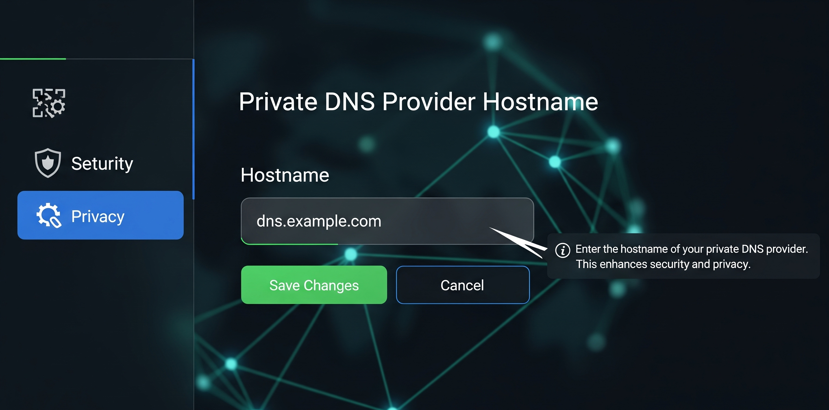 اسم مضيف مزود DNS الخاص أندرويد وما أسرع DNS للاندرويد؟
