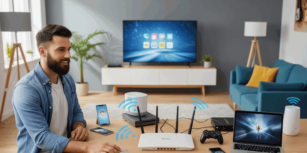 كيف تختار راوتر مناسب لمساحة بيتك وعدد الأجهزة؟