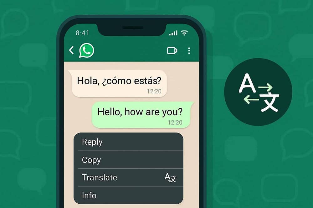 ترجمة الرسائل داخل واتساب