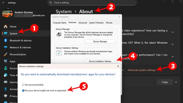 استثناء-تعريفات-هاردوير-الكمبيوتر-دون-إيقاف-تحديث-ويندوز-11
