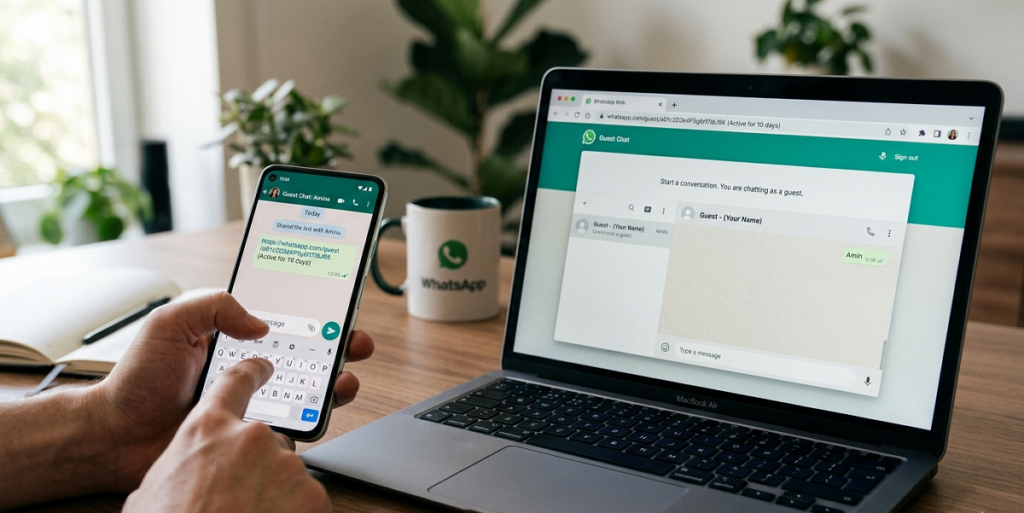 كيفية الدردشة مع أشخاص خارج واتساب بدون حساب باستخدام رابط "Guest Chat"؟
