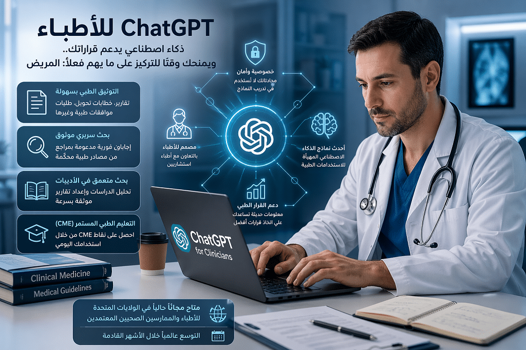 ChatGPT %D9%84%D9%84%D8%A3%D8%B7%D8%A8%D8%A7%D8%A1. %D9%83%D9%8A%D9%81 %D9%8A%D8%B3%D8%A7%D8%B9%D8%AF ChatGPT for Clinicians %D8%A7%D9%84%D8%A3%D8%B7%D8%A8%D8%A7%D8%A1%D8%9F 2