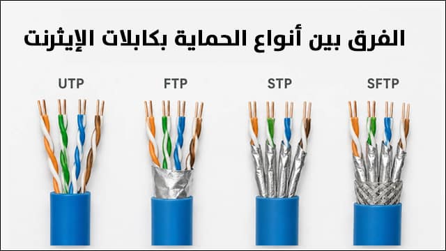 ما هو الفرق بين أنواع كابلات الانترنت وأفضلها جودة