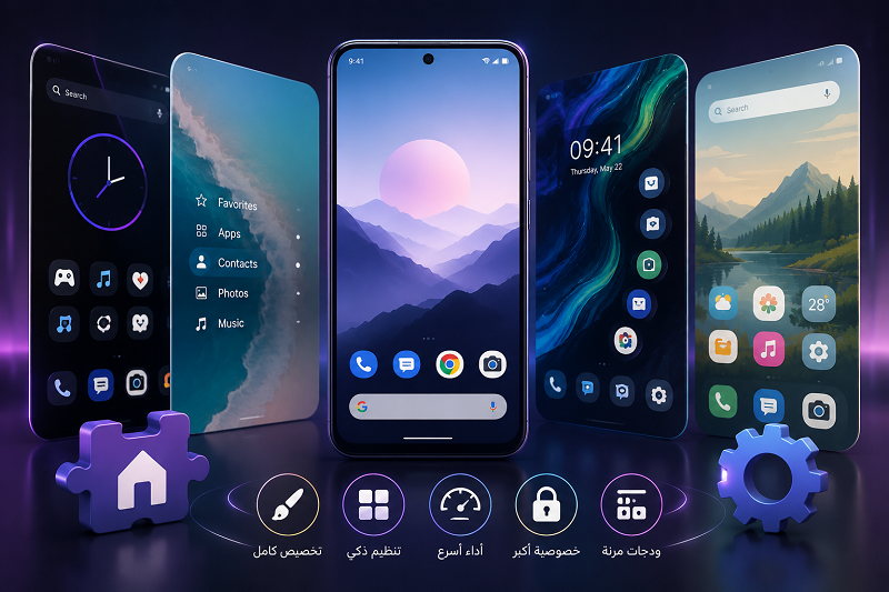 أفضل 6 تطبيقات Launcher لأندرويد في 2026 لتخصيص هاتفك تحميل تطبيقات لانشر Launcher لهواتف أندرويد لعام 2026/2027 جديدة